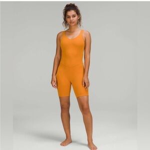 Lululemon Align Onesie 8" in Autumn Orange